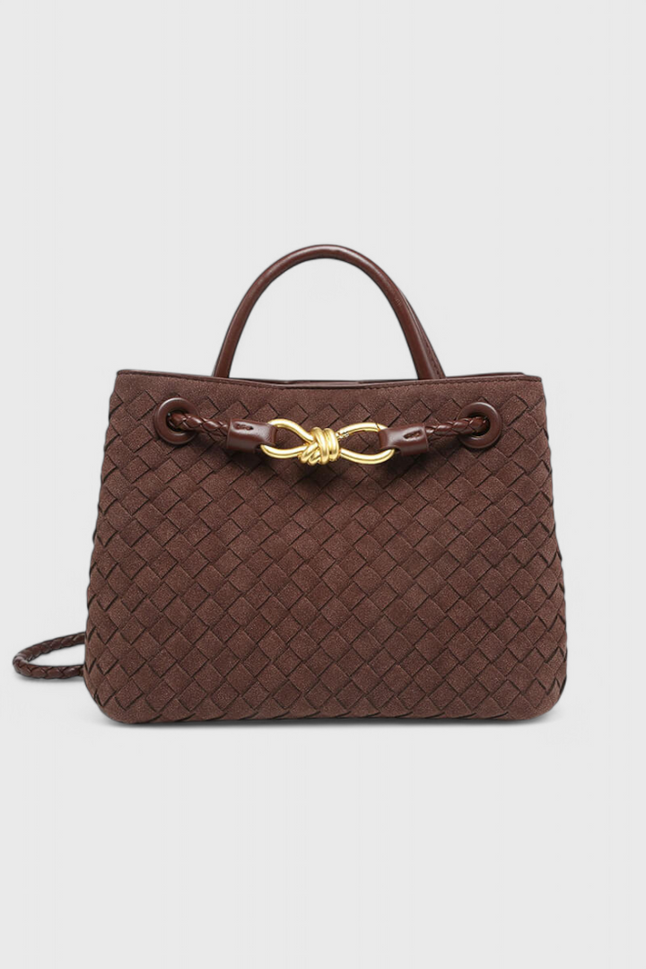 Sac Porté Épaule Tressé Chic – Marron