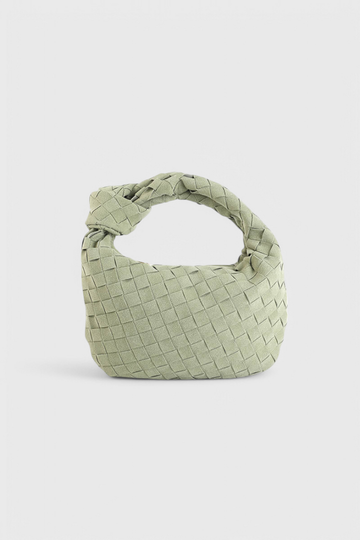 Sac Tressé avec Anse Nouée – Vert Olive