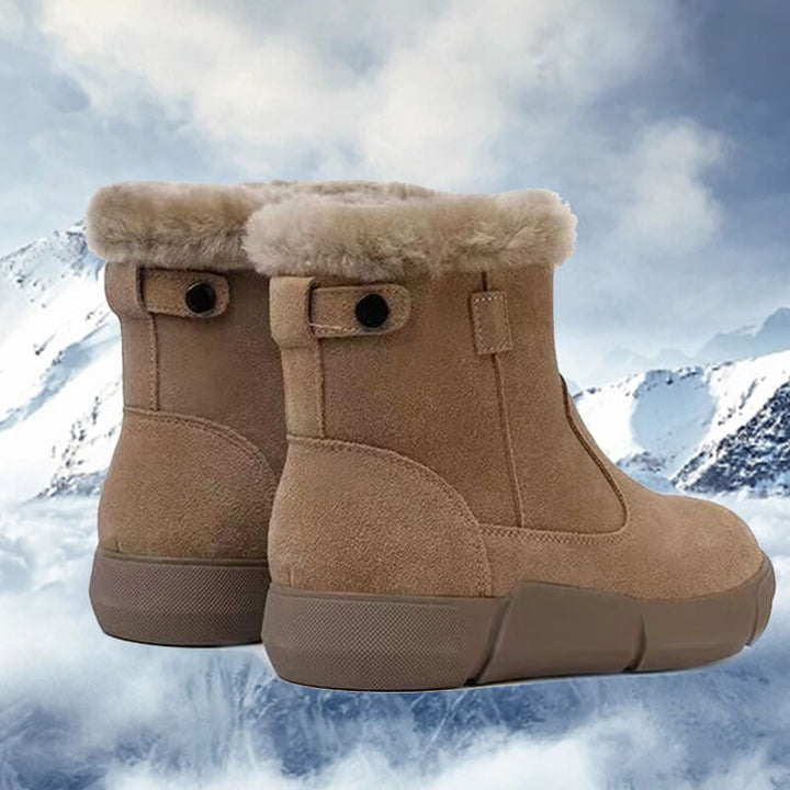 Mit Fell gefütterte Stiefeletten