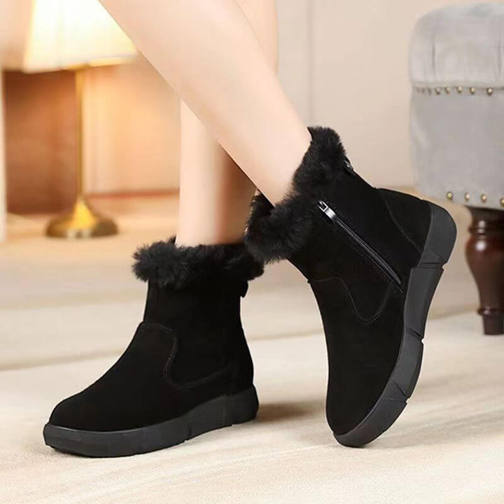 Mit Fell gefütterte Stiefeletten