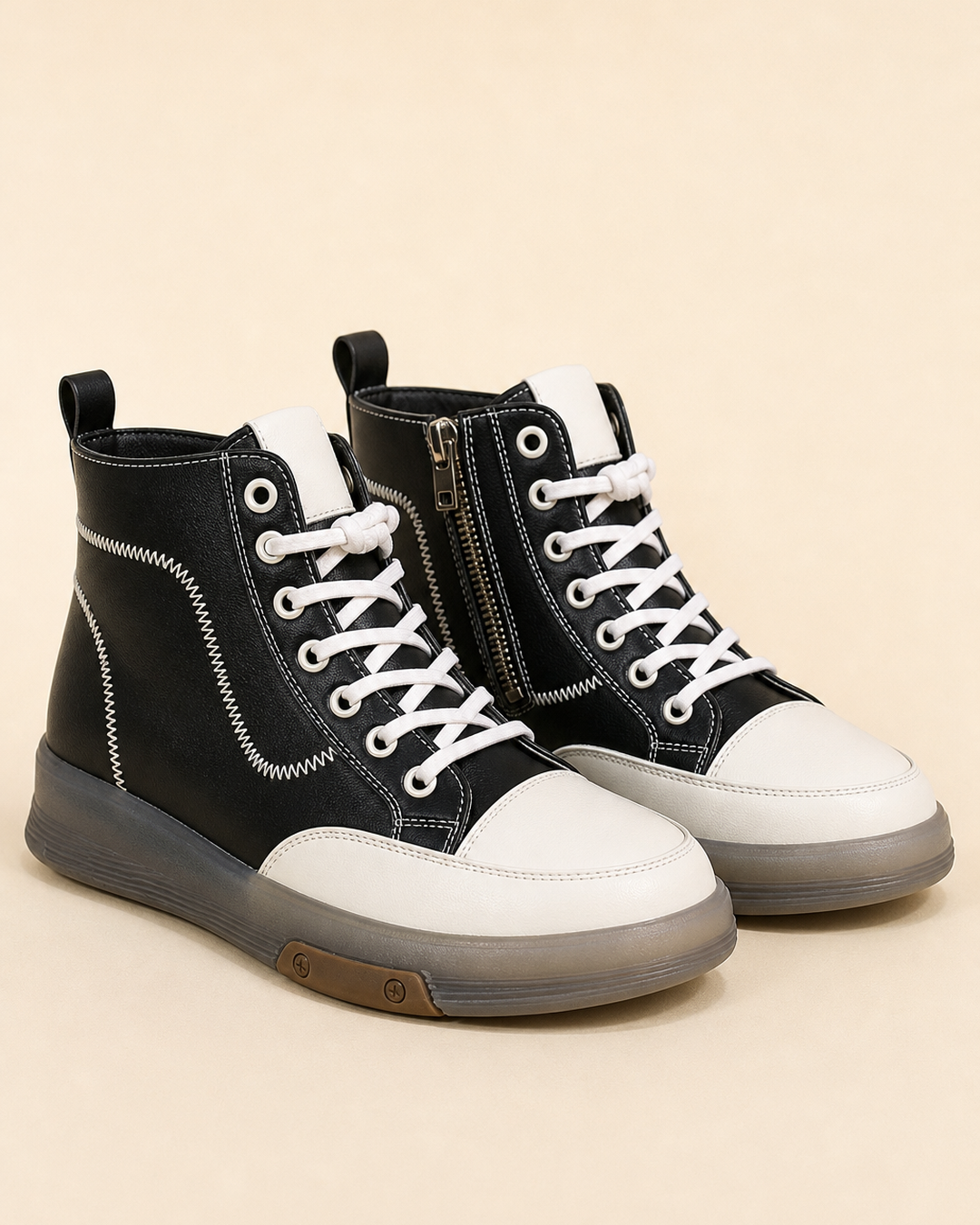 Bottines Montantes Style Urbain