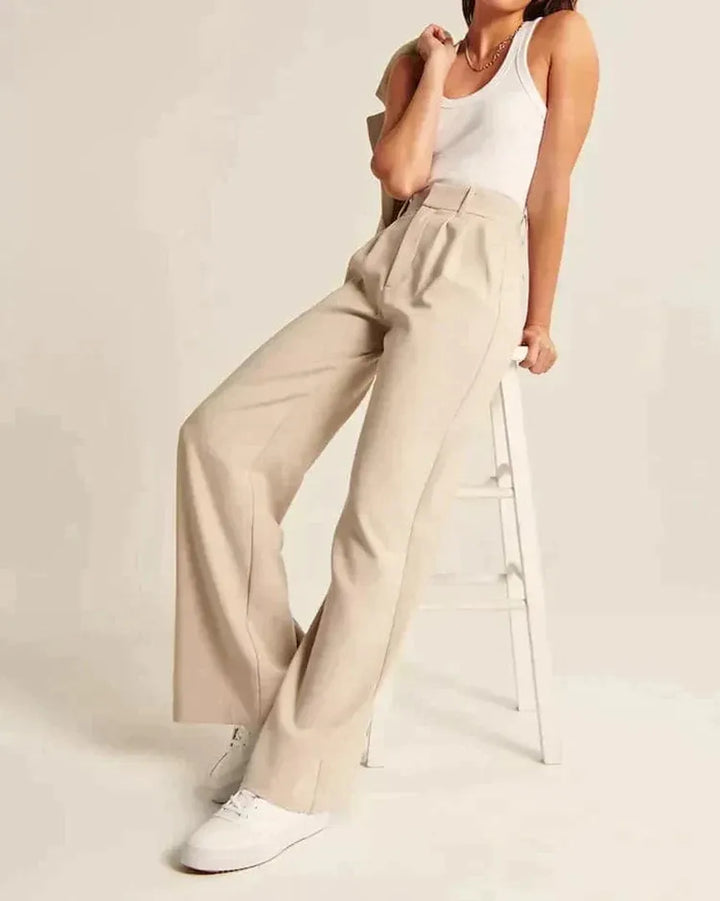 Pantalon Élégant à Jambes Larges