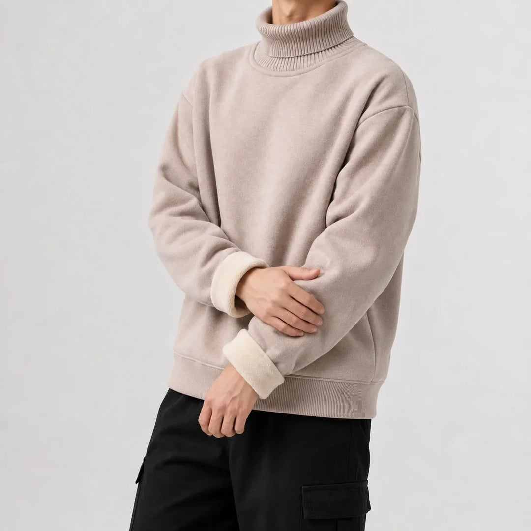 Pull Homme Chaud à Col Roulé