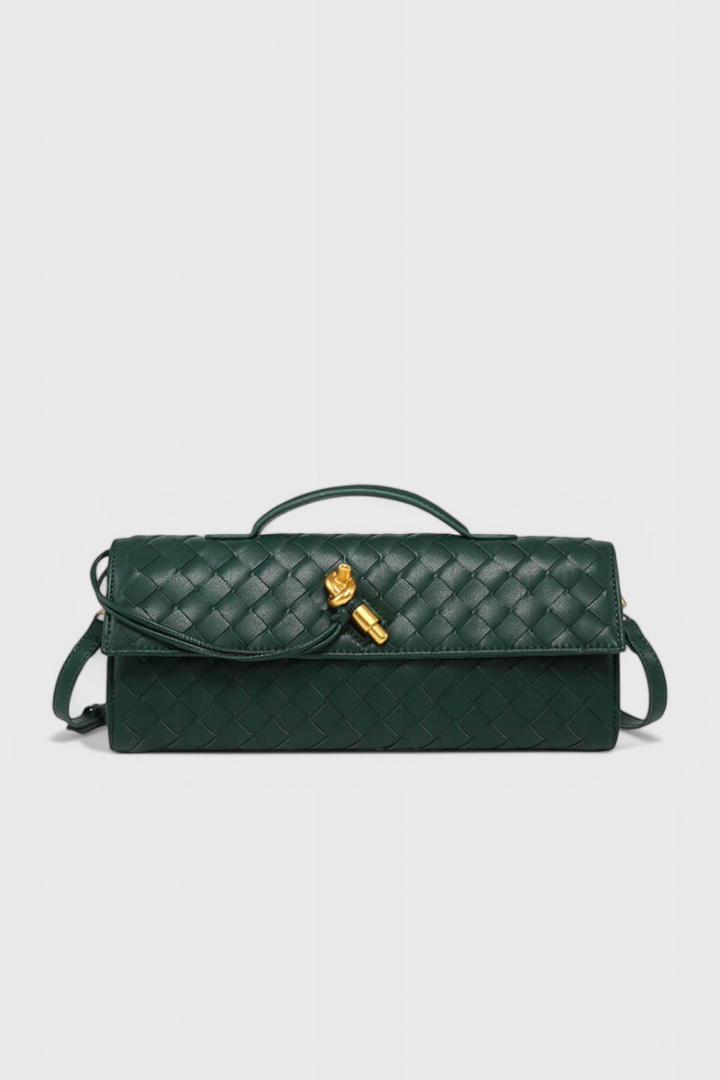 Sac Allongé à Fermoir Nœud – Vert