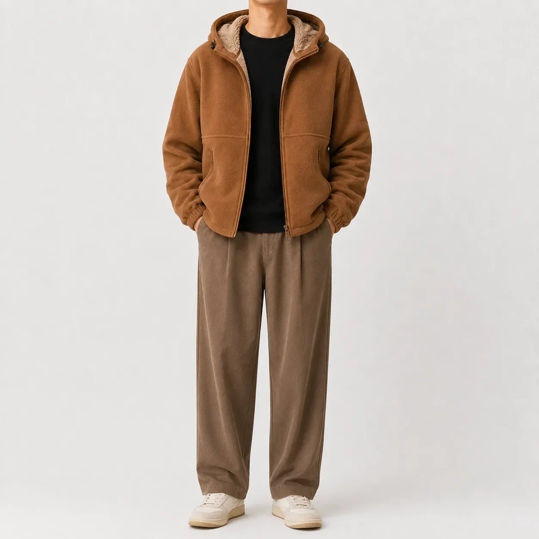 Sweat Doublé Zippé à Capuche