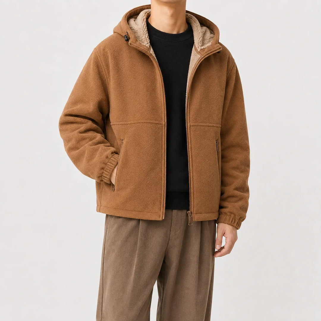 Sweat Doublé Zippé à Capuche