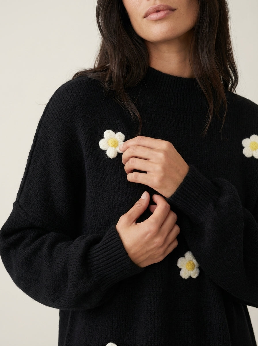 Sweat Douillet à Fleurs