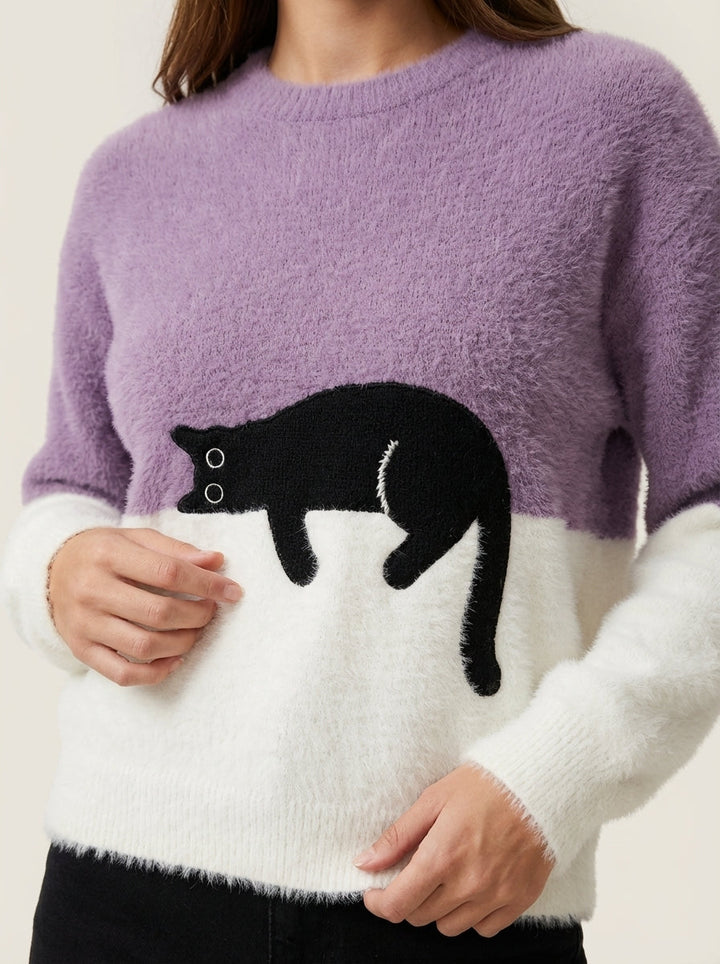 Sweat Doux à Motif Chat