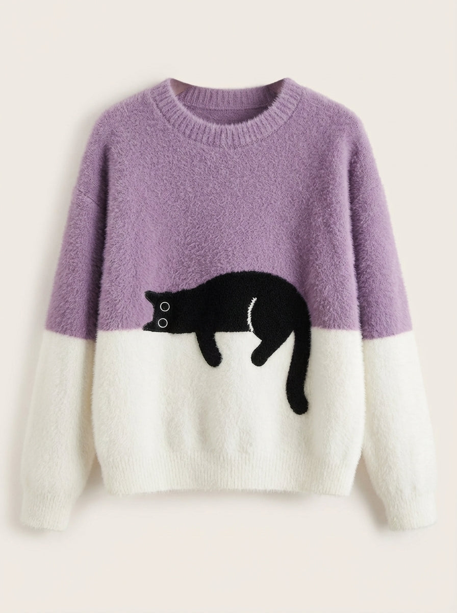 Sweat Doux à Motif Chat
