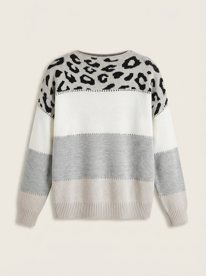 Sweat Élégant à Motif Léopard