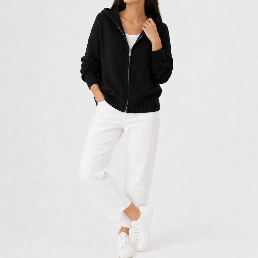 Sweat Essentiel Zippé à Capuche
