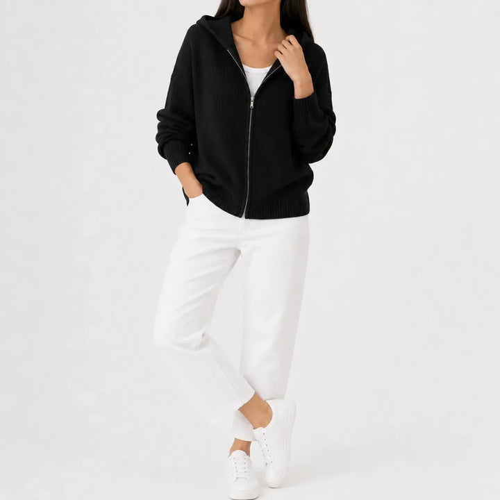 Sweat Essentiel Zippé à Capuche