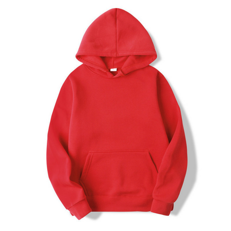Sweat Homme Classique à Capuche – Rouge