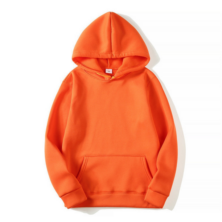 Sweat Homme Classique à Capuche – Orange