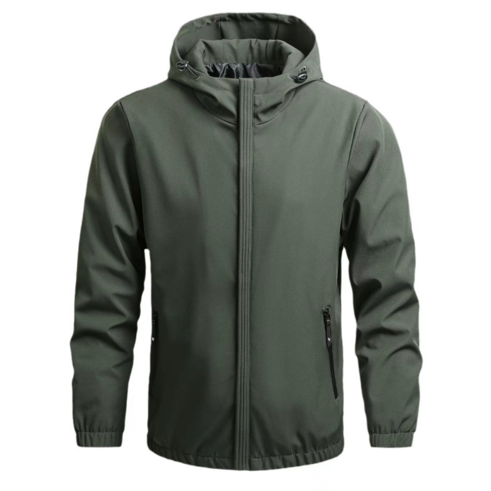 Sweat Technique Zippé à Capuche – Vert
