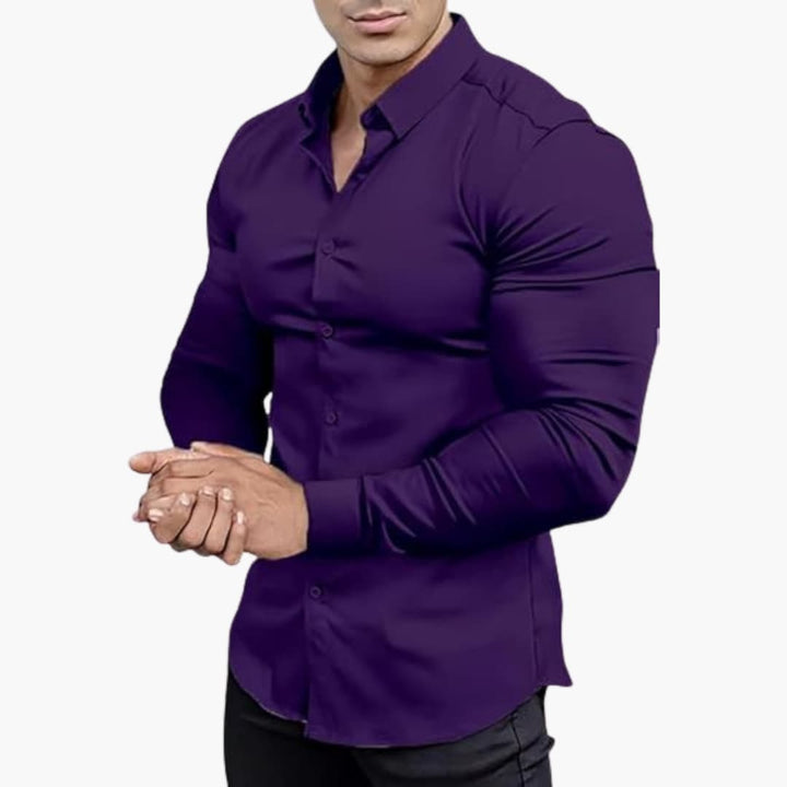 Chemise Homme Coupe Cintrée – Lilas