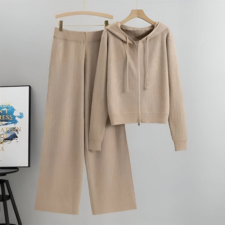 Ensemble Veste Zippée et Pantalon – Kaki