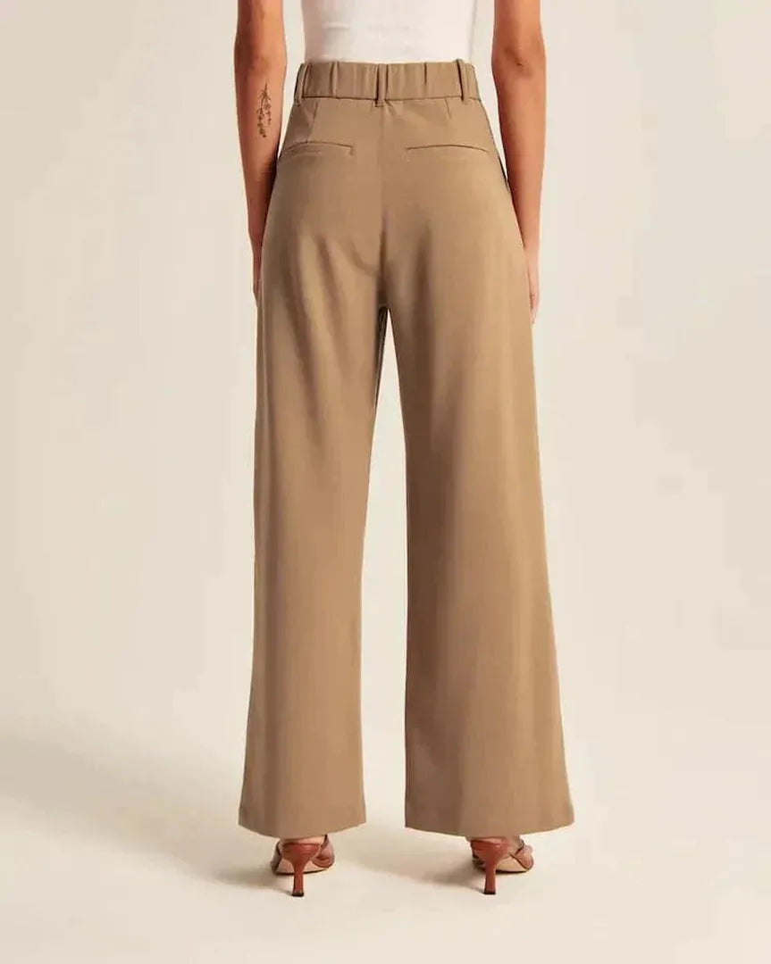 Pantalon Élégant à Jambes Larges