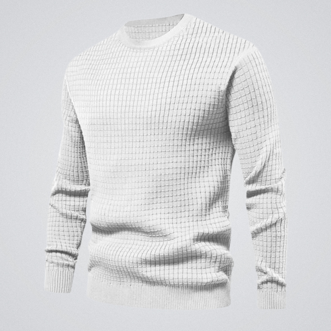 Pull Homme Essentiel Texturé – Blanc