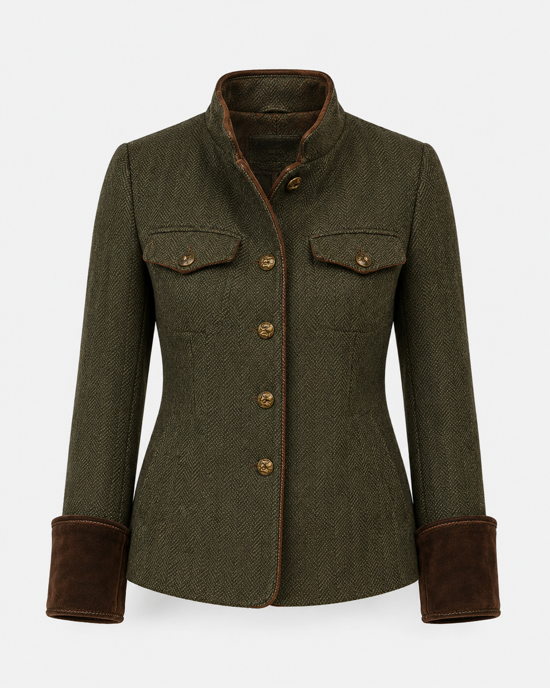 Chemise Ajustée Style Officier