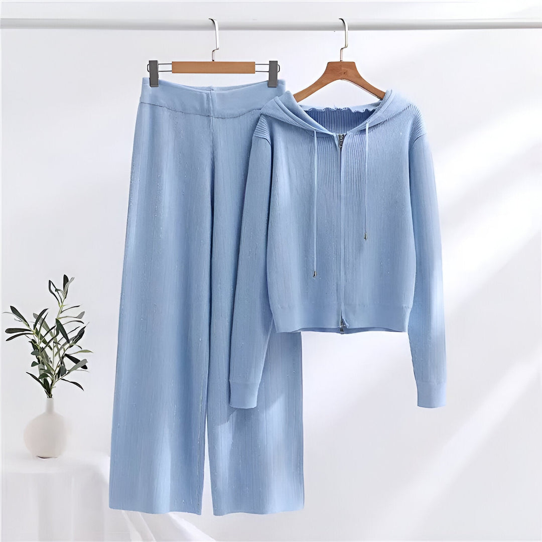 Ensemble Veste Zippée et Pantalon – Bleu