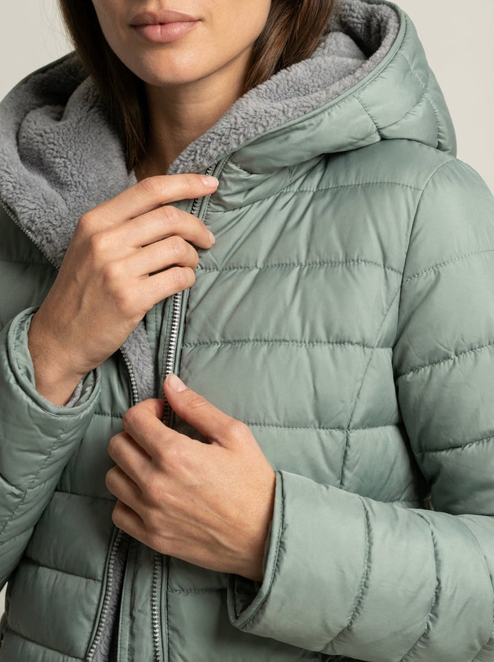 Manteau Matelassé Coupe Cintrée