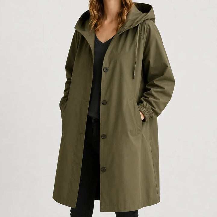 Veste Légère à Capuche – Vert Forêt
