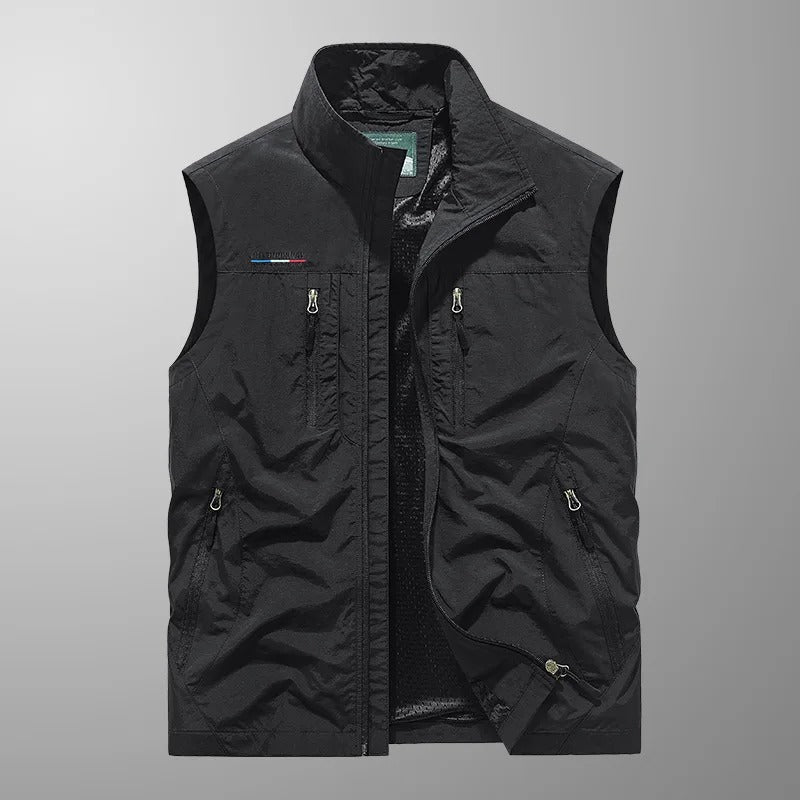 Veste Utilitaire sans Manches – Noir