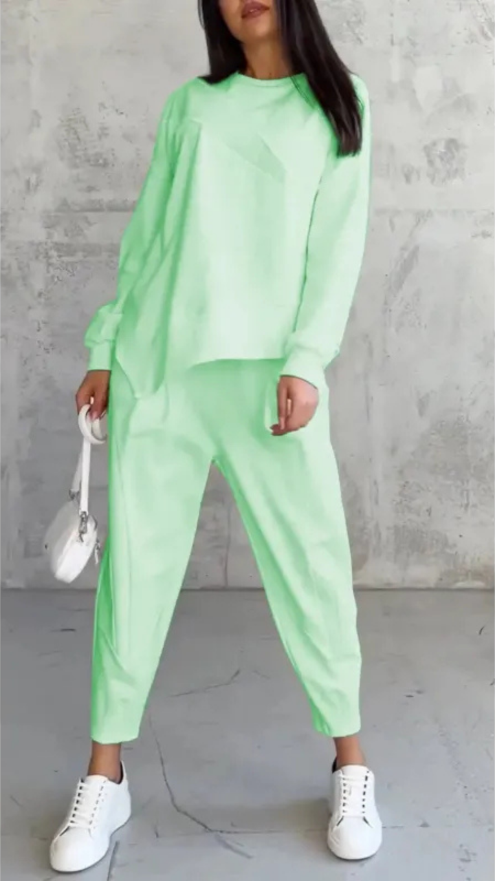 Ensemble Coordonné Coupe Ample – Vert Clair