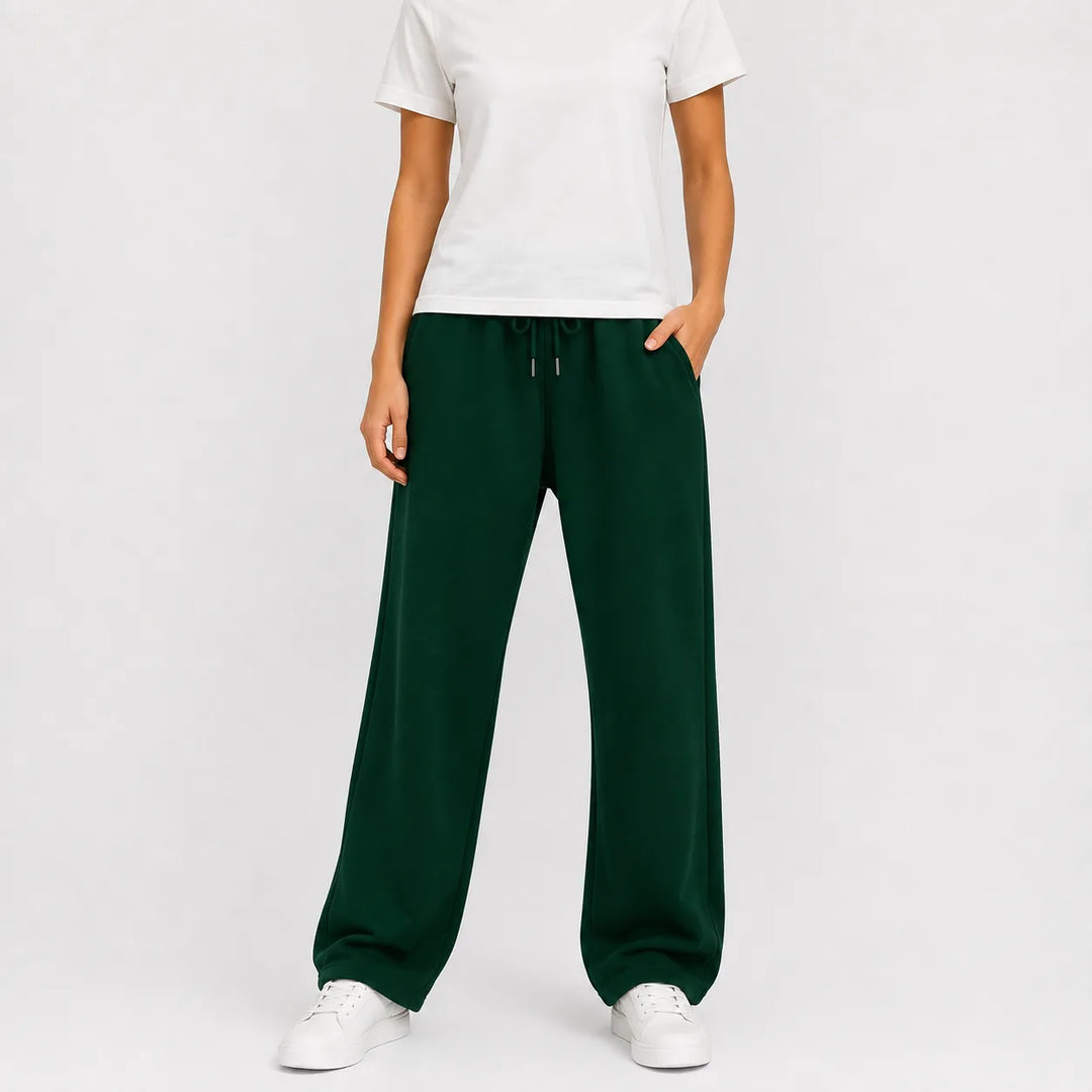Pantalon de Détente Confortable – Vert Forêt