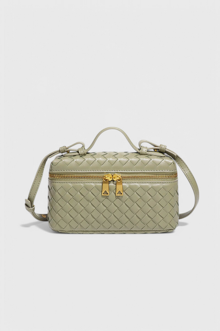 Sac Tressé Style Vanity – Vert Olive