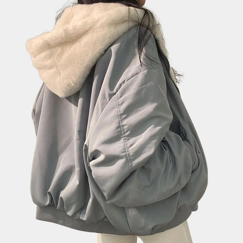 Veste Ample à Col Douillet