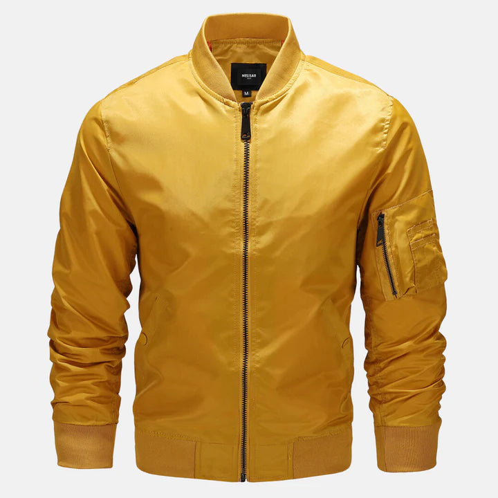 Veste Bomber Classique pour Homme – Jaune