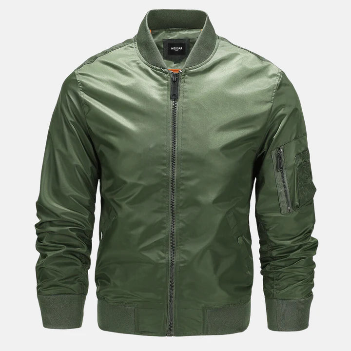 Veste Bomber Classique pour Homme – Vert Foncé