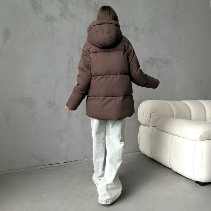 Veste Bouffante à Capuche Ample
