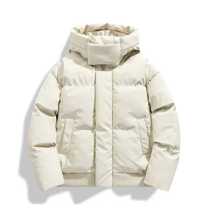 Veste Chaude à Silhouette Moderne – Beige