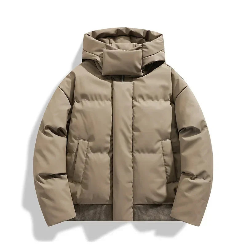 Veste Chaude à Silhouette Moderne – Kaki