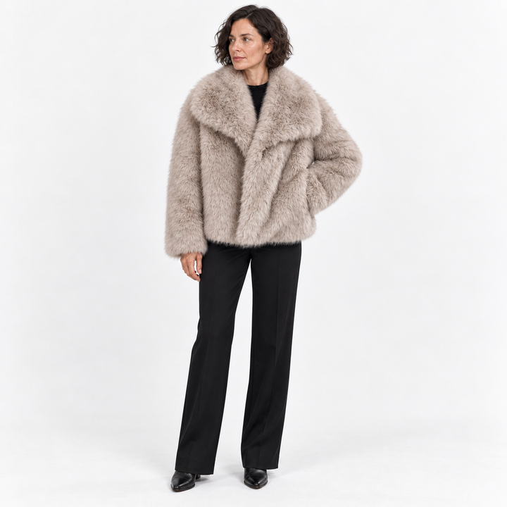 Veste Courte Style Glamour – Kaki