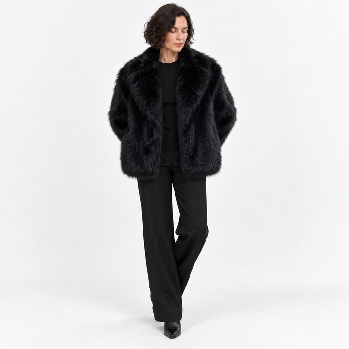 Veste Courte Style Glamour – Noir