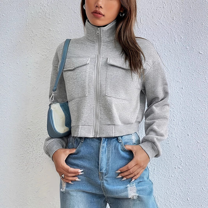 Veste Courte Zippée Style Urbain