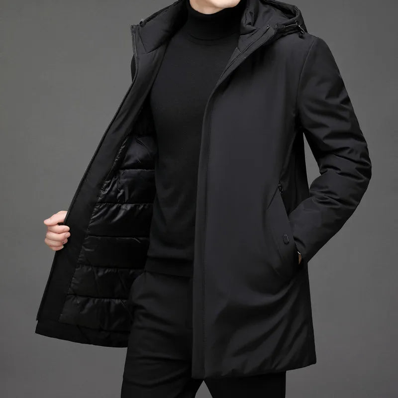 Veste d'Hiver Essentielle à Capuche