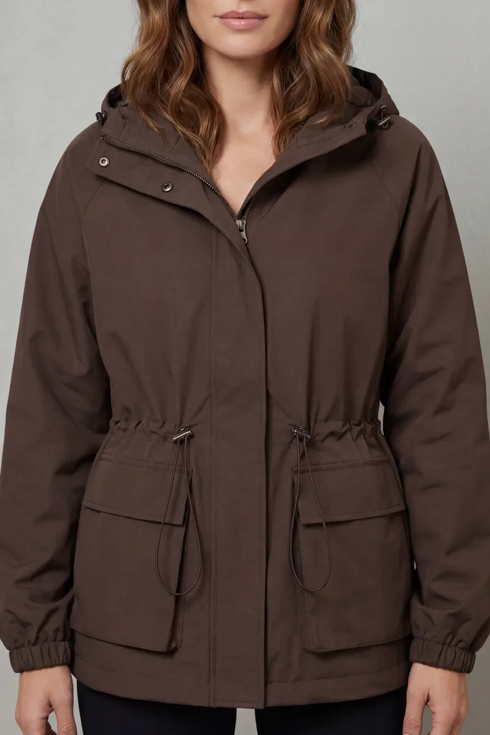 Veste de Mi-saison Ajustable – Marron