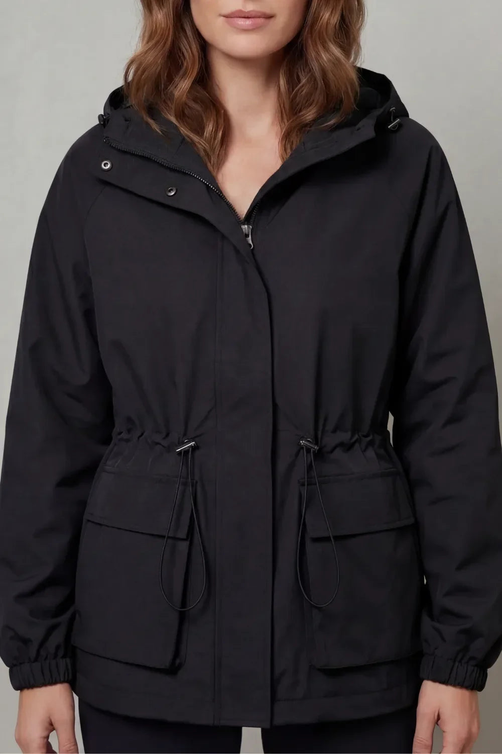 Veste de Mi-saison Ajustable – Noir