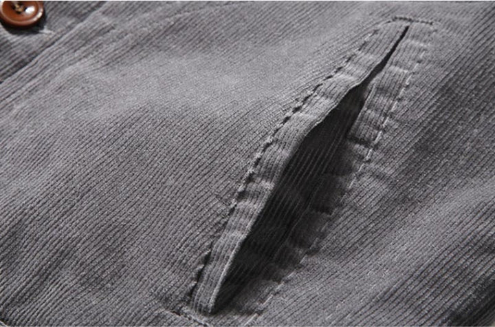 Veste Doublée à Col Contrasté