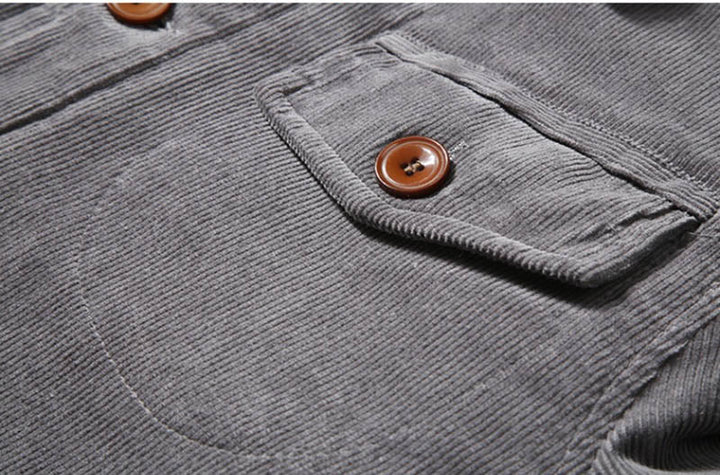 Veste Doublée à Col Contrasté