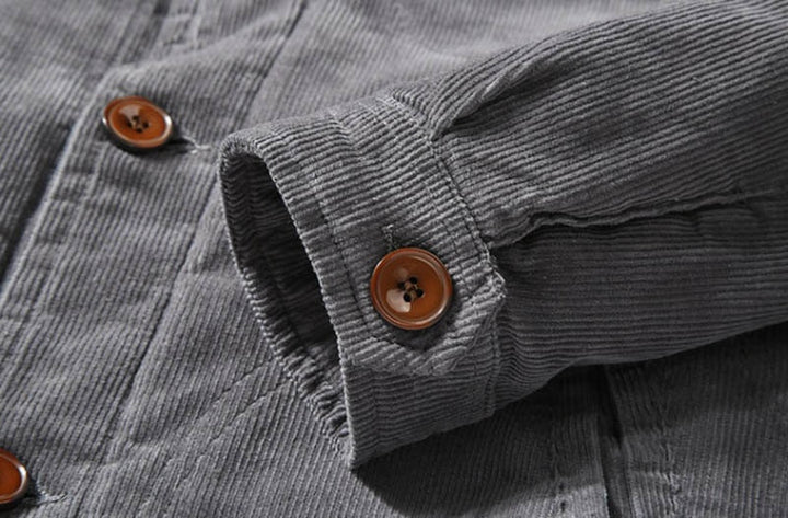 Veste Doublée à Col Contrasté