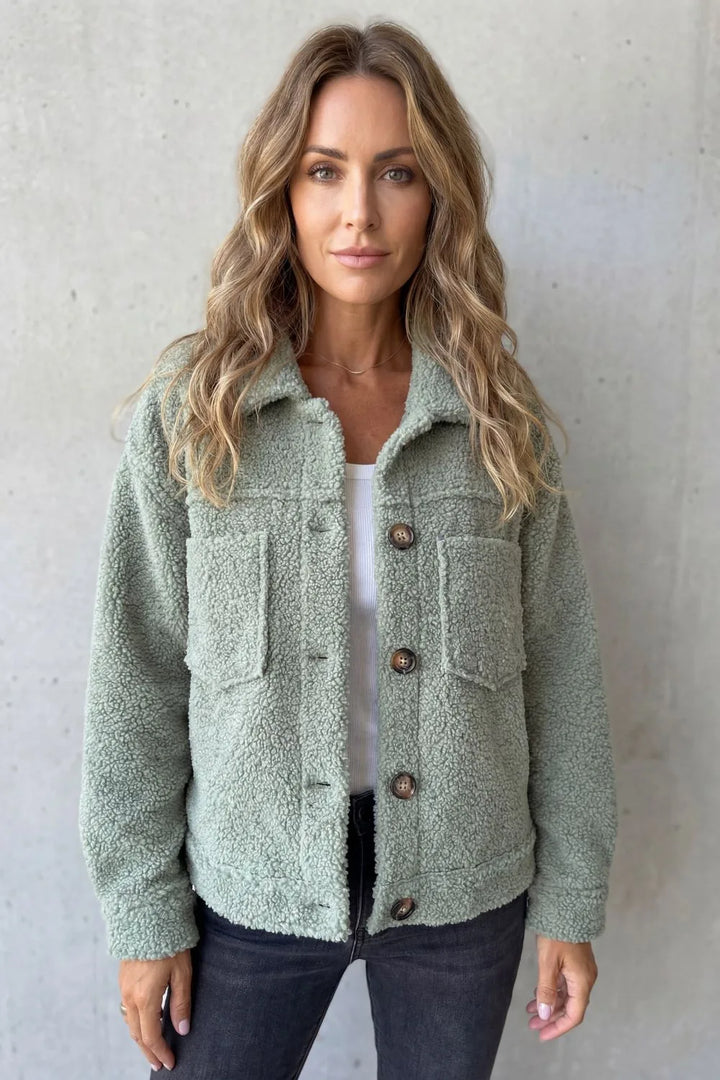 Veste Douillette à Col Classique
