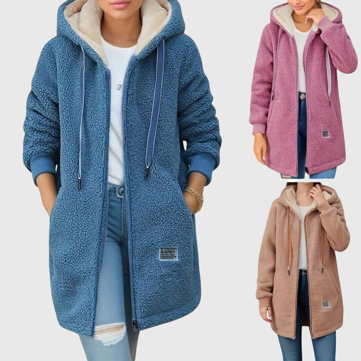 Veste Douillette Zippée Mi-longue