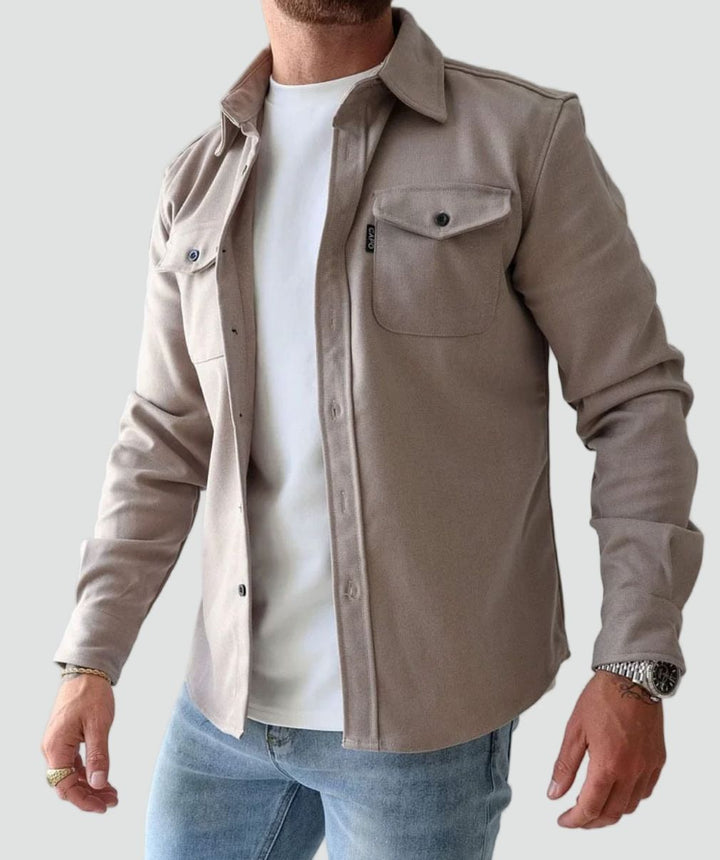 Veste Homme à Poches Plaquées