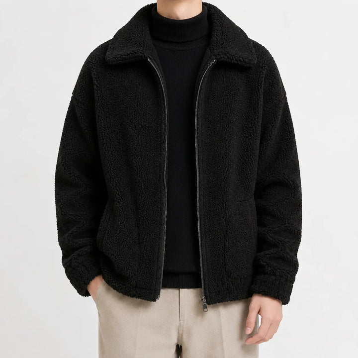 Veste Homme Douillette Zippée – Noir